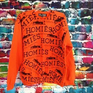 BLTEE Brian Litchtenberg Graphic Crew Neck Sweatshirt Medium